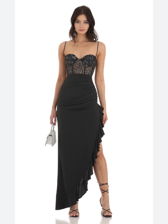 Lucy in the Sky Dresses & Skirts - Lace Corset Dress in Black Size XS
LUCY IN THE SKY
